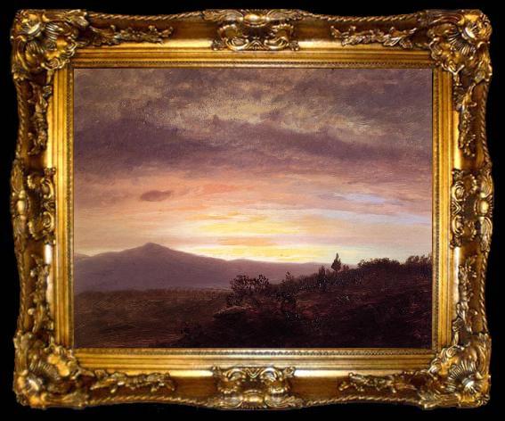 framed  Frederic Edwin Church Mount Ktaadn, ta009-2